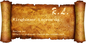 Ringbauer Leonarda névjegykártya